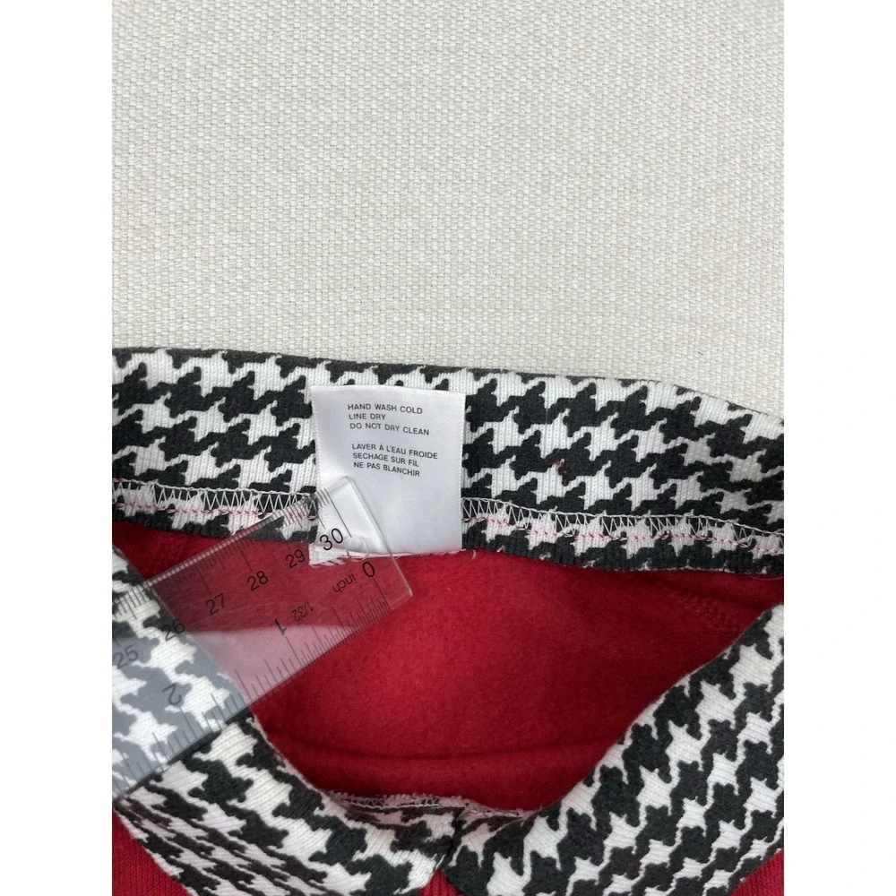 EZL Scotty Red‎ Women's Sweatshirt Top Size L/XL Red Collard Fleece Cotton Blend - Picture 8 of 9